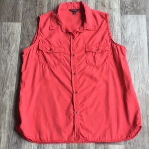 Buffalo - Sleeveless Button Front Top